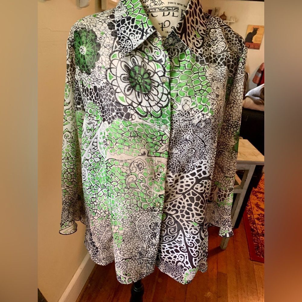 Nicola print blouse 